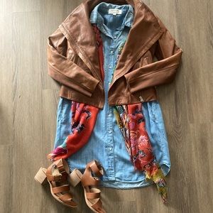 Anthro Wilson Chambray Shirtdress by Cloth & Stone